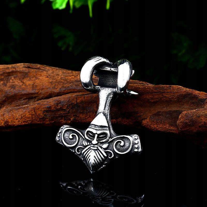 Thor's Hammer Necklace Valknut Nordic Viking 298