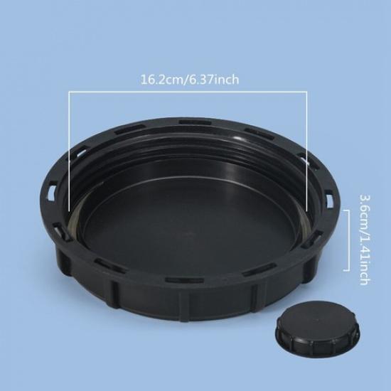 1pcs 6.37 Inch IBC Tank Cover Lid Cap  Threaded Seal Top for Storage Transport