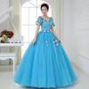 Vocal Dress Solo Performance Dress 1011 Autumn New Annual Meeting Studio Color Yarn Elegant Vocal Art Examination Dress