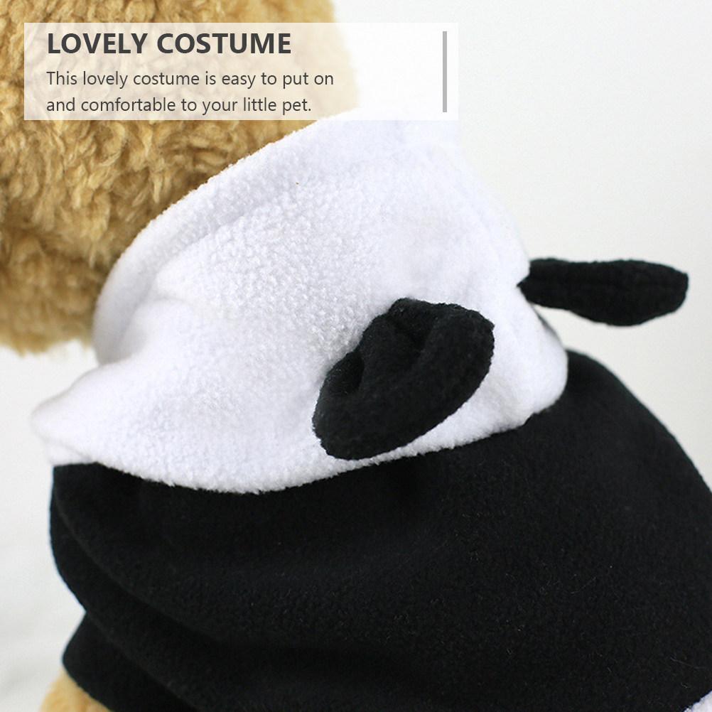 1Pcs Pet Costume Autumn Winter Dog Clothes Easy Clean Soft Pet Clothes Panda Shaped Costume