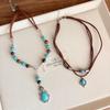 Bohemian Multi-layer Beaded Necklace: Ethnic Style Versatile Clavicle Chain for Women