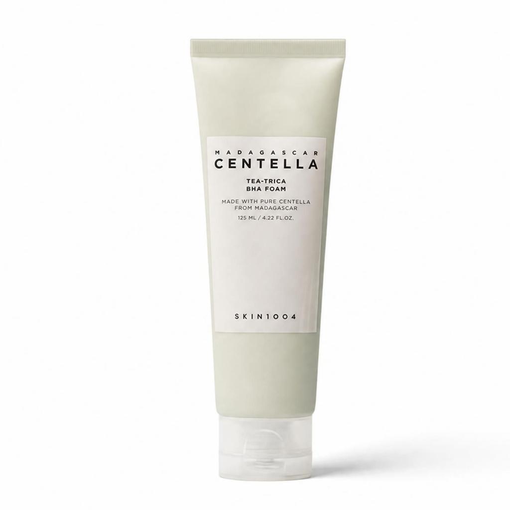 Skin1004 Madagascar Centella Tea-Trica BHA Foam Deep Cleansing Facial Cleanser 125ml