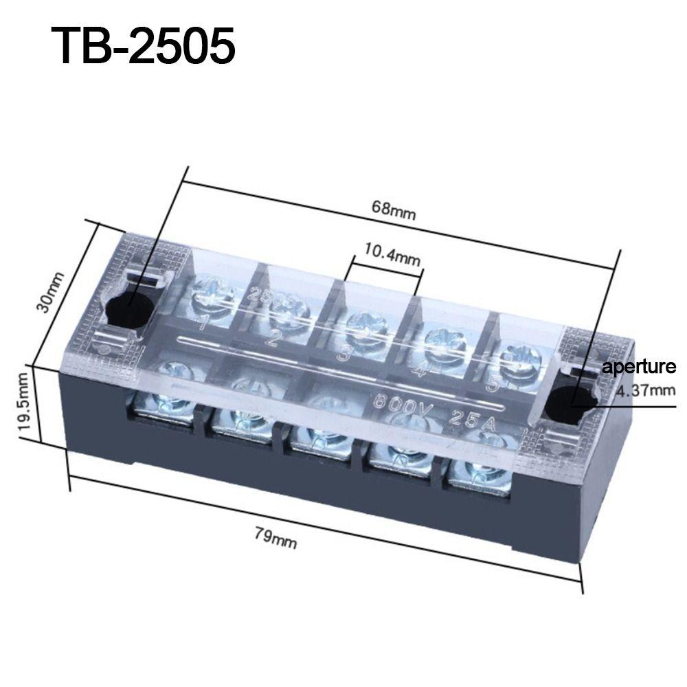 With Screws Strip Block Terminal Dual Row Cable Connector Electric Connector Strip  Electrical