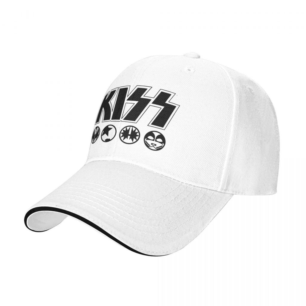 Mitglieder KISS Rockband Design Camping Baseballkappen Für Herren Personalisiert Männlich Strand Sonnenhut Hip Hop Trucker Cap