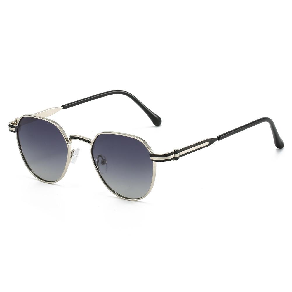 JYL Round Steampunk Sunglasses UV400 Metal Unisex Retro Hippie Summer / 3791