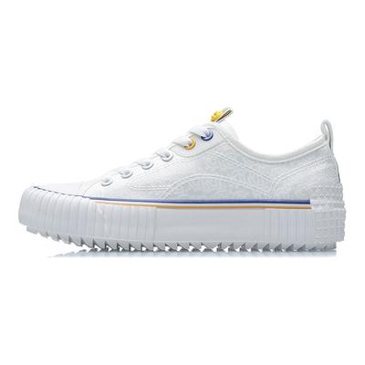 Li Ning Disney Langlebige Atmungsaktive Low Top Skateschuhe Damen Sneaker Weiß AGCR178-2