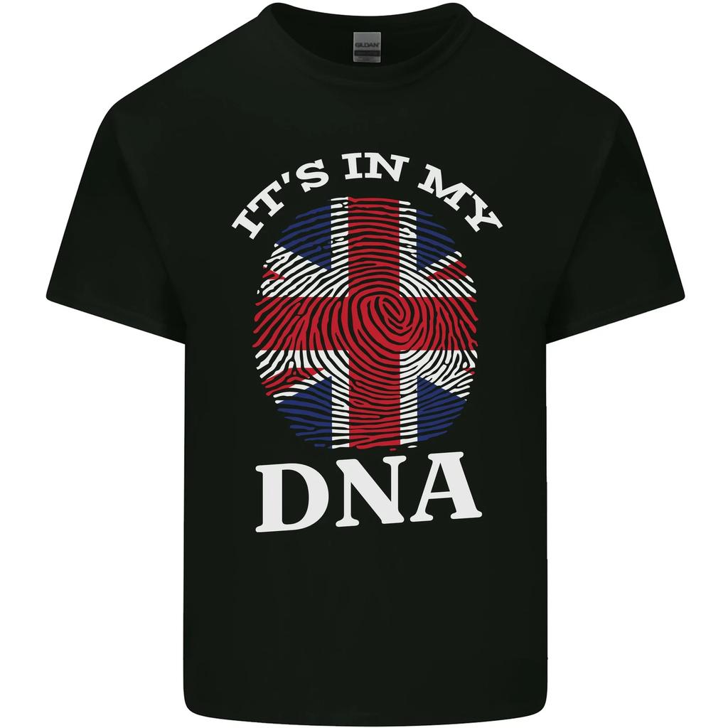 Britain Its In My DNA Funny Union Jack Flag Kids T-Shirt Childrens