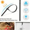 100Pcs Reusable Cord Organizer Keeper Holder, Fastening Cable Ties Straps for Earbud Headphones Phones Wire Wrap Managemen