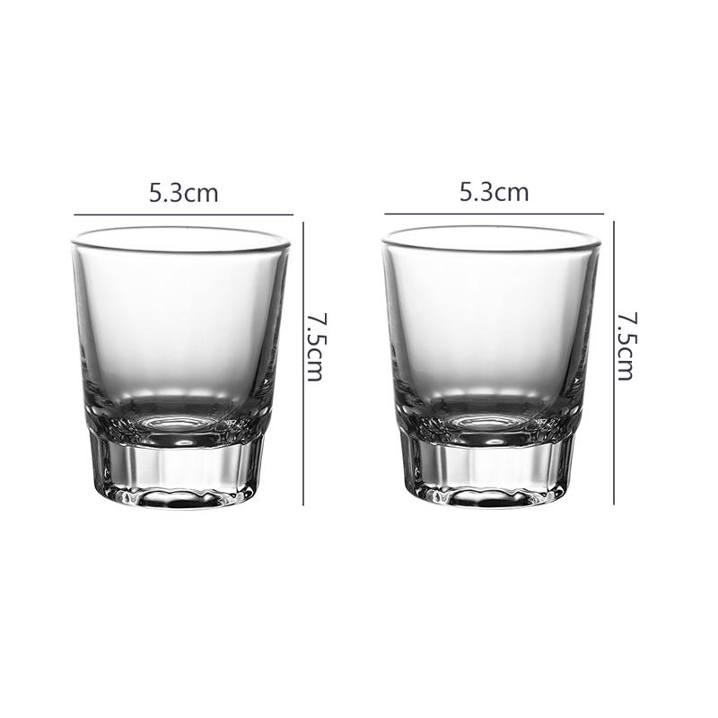 60m/80ml Spirits Cup Shot Glass Personalized Whiskey Glass Bar Foreign Wine Glass Cocktail Mojito Cups Suitable for Gift Giving