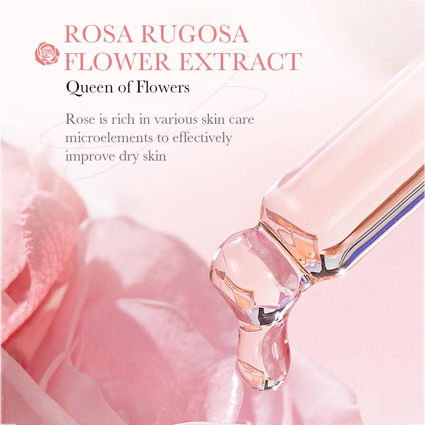 Luxury Rose Essence Anti-aging Skin Care Set Hyaluronic Acid Hydrating Anti-wrinkle and Freckle Six-piece Set