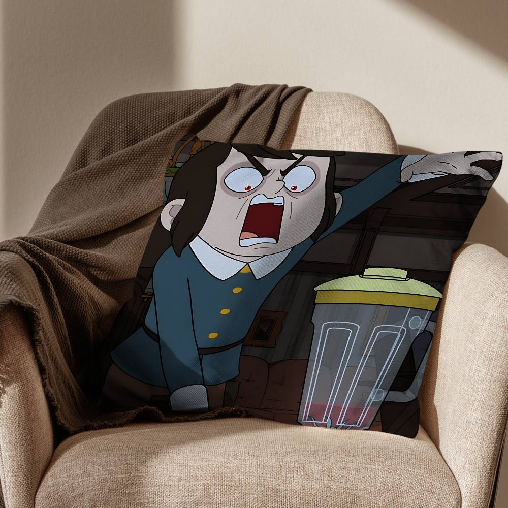 Cool Abaddon HHaunted Hotel Pillow Case Antidustmite Pillowcase Invisible zipper silky short plush Sofa cushion cover