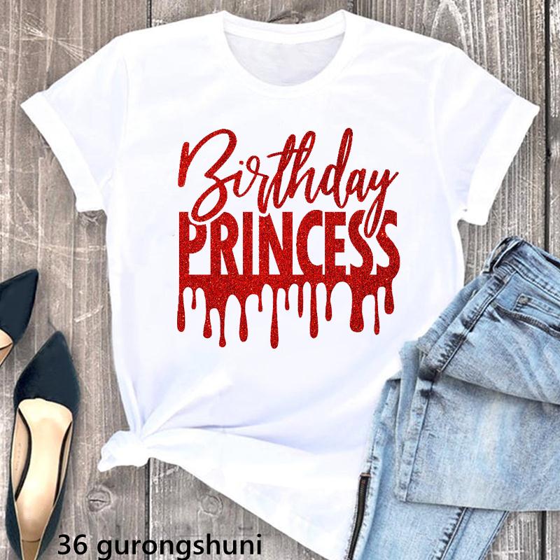 Golden Queen Are Born In July Letter Print Tshirt Unisex Birthday Gift T Shirt Femme High Shoe Tshirt Female Harajuku Shirt