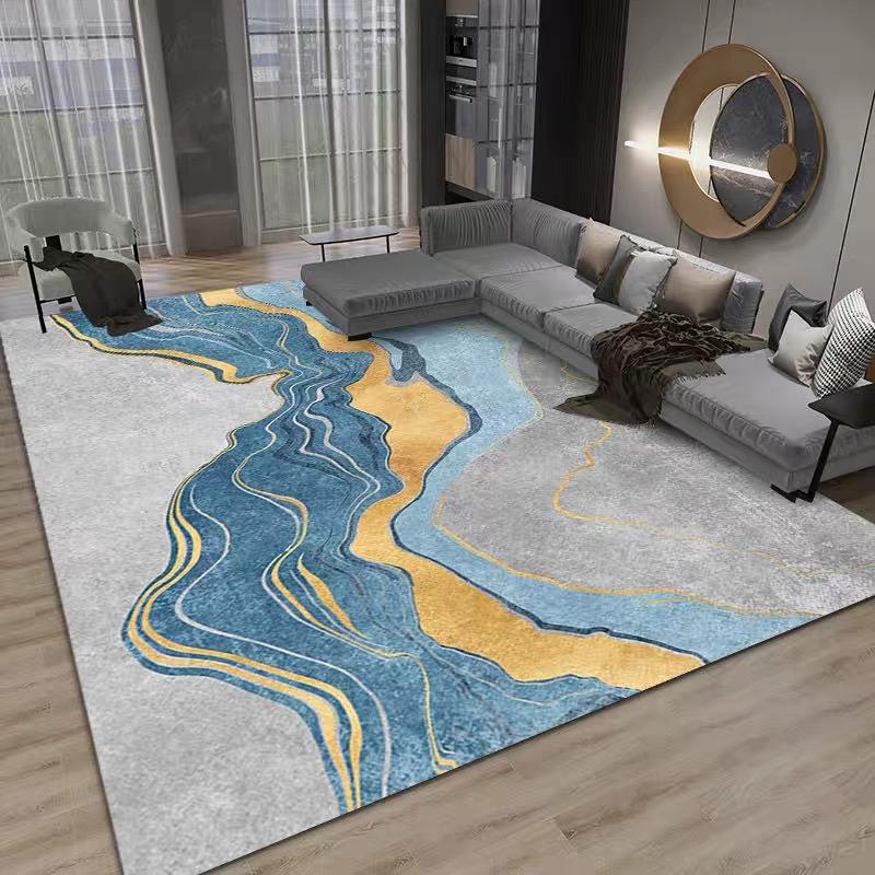 Crystal Velvet Carpet Living Room Simple Nordic Wind Room Sofa Table Mat Large Area Household Dirt Resistant Floor Mat