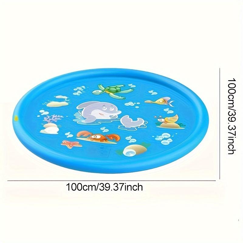 Kinder Spiel Sprühmatte 100cm Strand Aufblasbare Wassersprinkler Matte Outdoor Spielzeug Rasen Schwimmbad Matte Kinderspielzeug