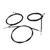 3x Universal Cable Kit Clutch Brake Throttle Wire Set For Motorcycle Restoration