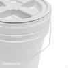 20L Bucket Pail with Seal Lid Stackable Supplies Storage Container Barrel for Household