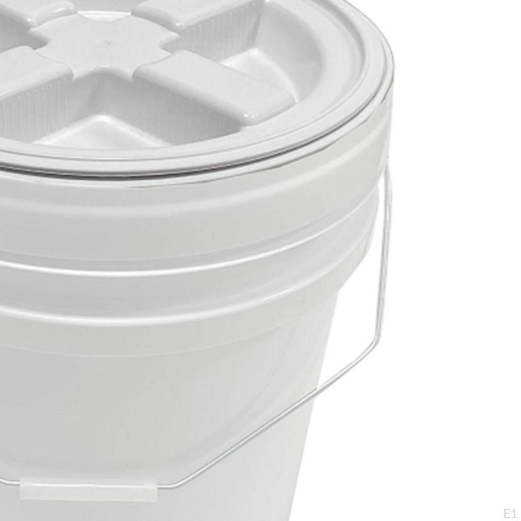 20L Bucket Pail with Seal Lid Stackable Supplies Storage Container Barrel for Household