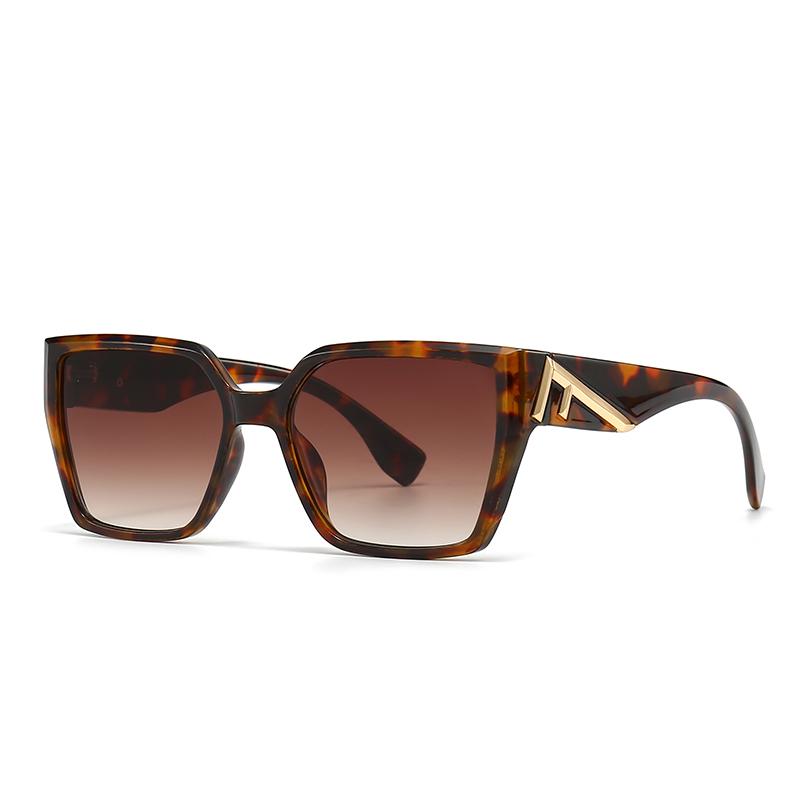 Fentjia Super Texture Square Decorative Sunglasses Men'S Fashion Street Photography Sunglasses Sunglasses  Women 2320