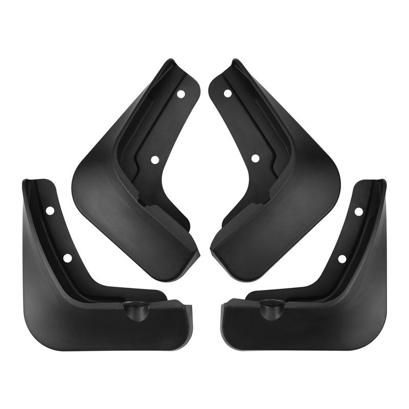 For Kia PV5 2025-2027 Compatible ABS Mud Flaps Black Tire Mudguards Front Rear Wheel Guard Set 220x190mm 205x200mm
