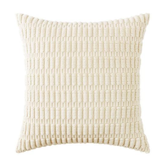 Double-sided Solid Corduroy Pillow Sofa Cushion Lumbar Solid Color Chair Cushion Wheat Ears and Corn Kernels