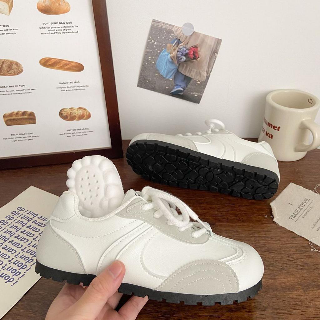 Pink German Training Shoes Female Ugly Cute Spring New Ins Niche Round Head Sports Forrest Gump