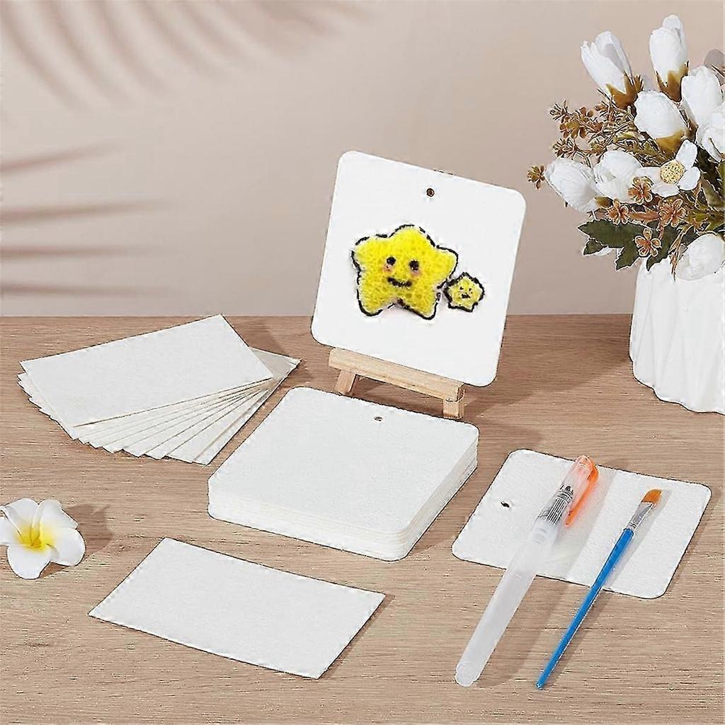 20 Fogli di Carta Magica con Texture Schiumosa Tela Magica Spugnosa per Pittura Acrilica Disegno Artistico 3D Fai da Te Carta per Disegno Artigianato 25-26