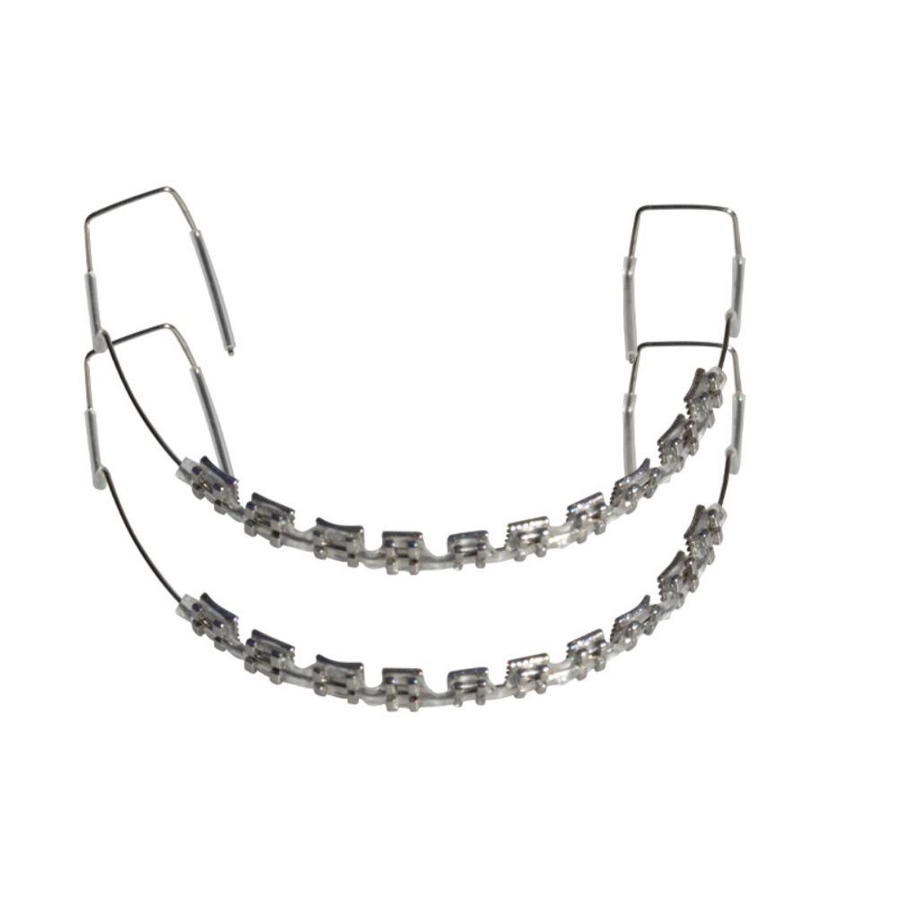 1 Set Colorful Temporary Tooth Decoration with Metal Wires Metal Bracket  Teeth