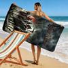 Name Custom Reaper Print Beach Towel, Large Soft Quick Dry Towel for Beach Camping Swimming