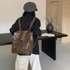 Womens Leather Backpack Work Commute Travel Laptop Large Capacity Casual Vintage Style Shoulder Bag