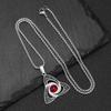 Viking Trinity Knot Pendant Titanium Steel Necklace Minimalist Couple Jewelry