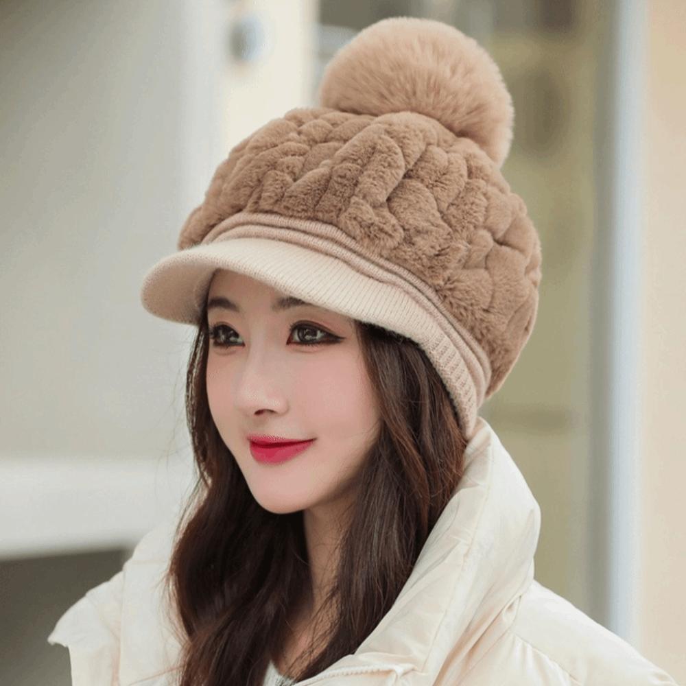 Thickened Winter Cap Keep Warm Ear Protection Hat New Beanies Bonnet  Women