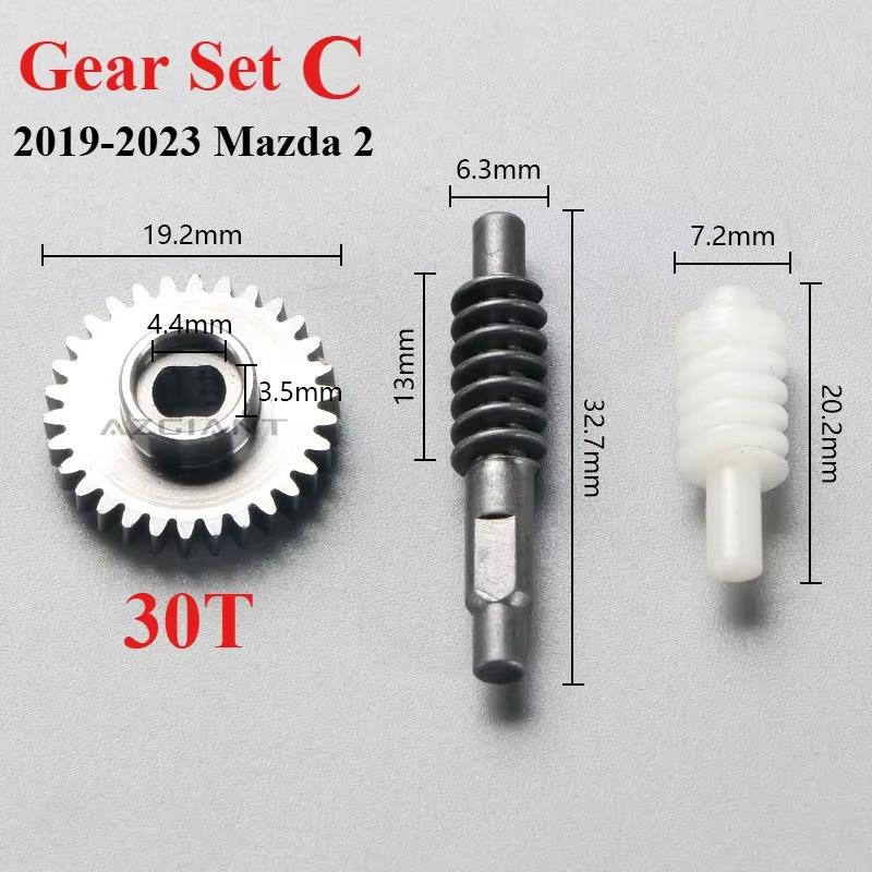 

For Mazda 2 2007-2015/2015-2018/2019-2025 Car Side Wing Rearview Mirror Power Folding Actuator Motor&Gear Assembly 30T 48T