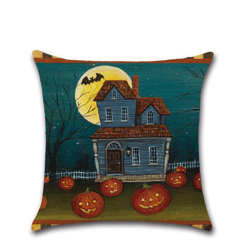 Premium Quality Happy Halloween Cushion Cover Perfect For Home Decor Elegance