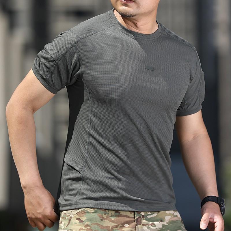 Forbear Outdoor Quick-drying Clothes T-shirt Men's Waffle Gedeng Mountain Hiking Sportswear Short-sleeved