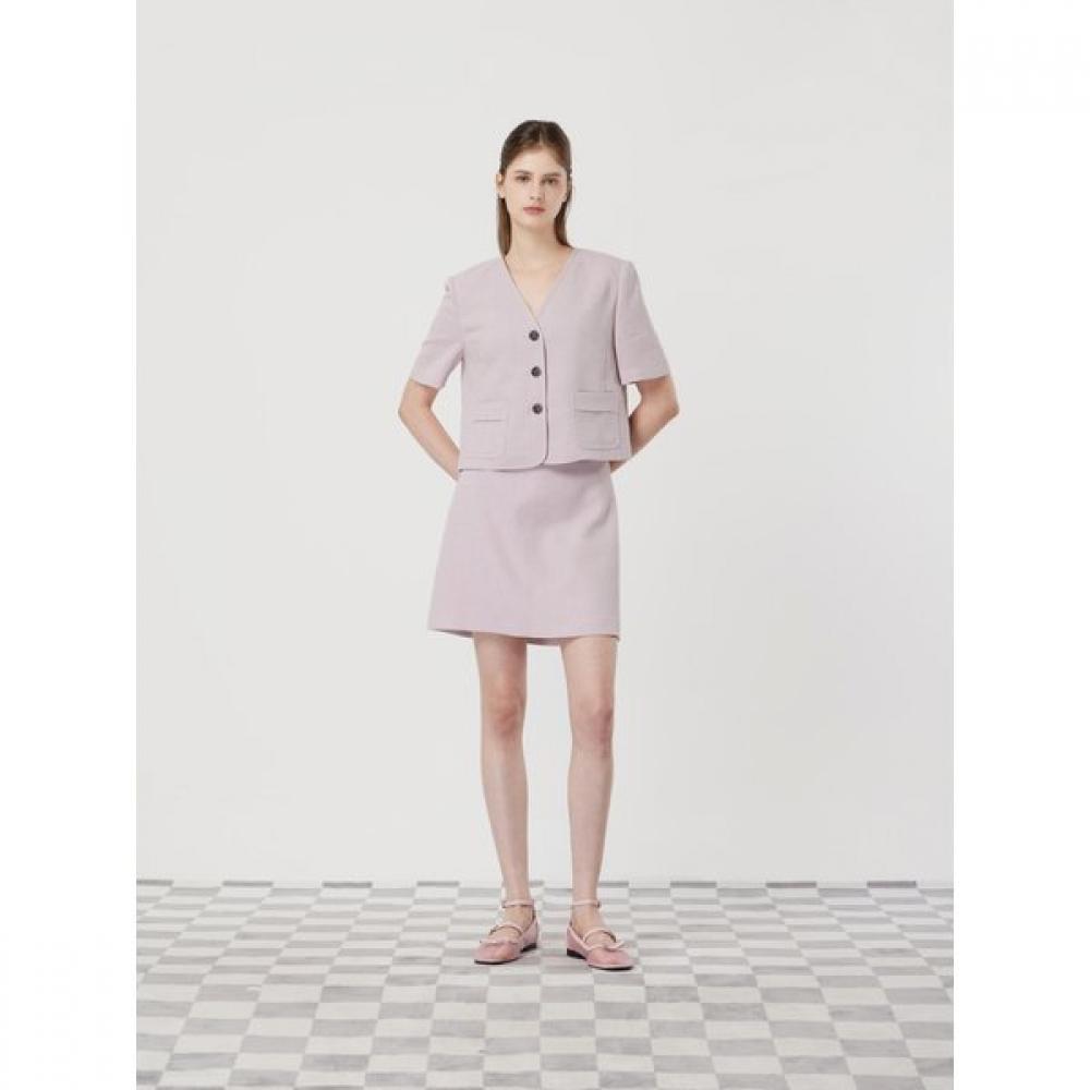 Cc Collect Linen Blend Mini Skirt C252msd335 light beige/66