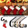 Adjustable Christmas  Hanging Hook Nail-free Christmas Stocking Hangers Xmas Party Supplies   Door