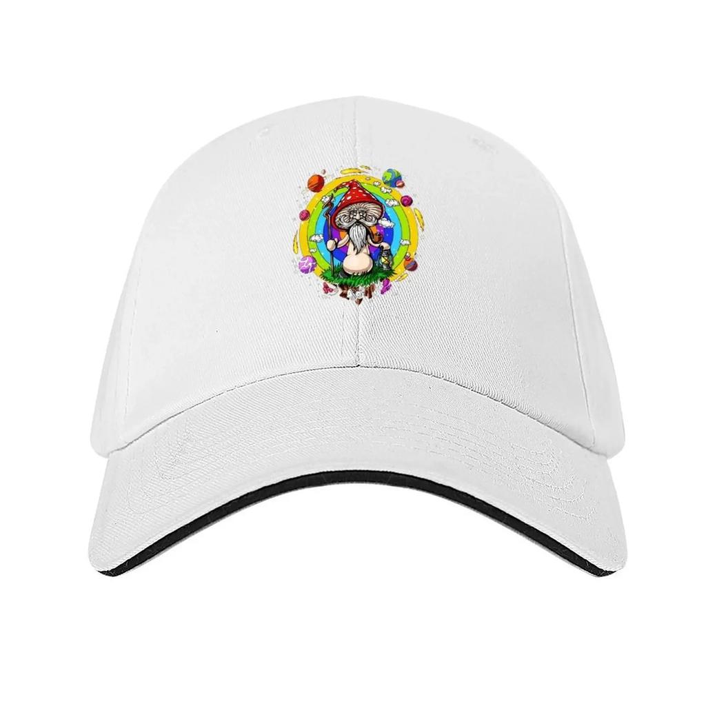 Hippie Magic Mushroom Baseball Cap Snapback Cap Anime Hat Luxury Hat Golf Wear Women Hats Mens