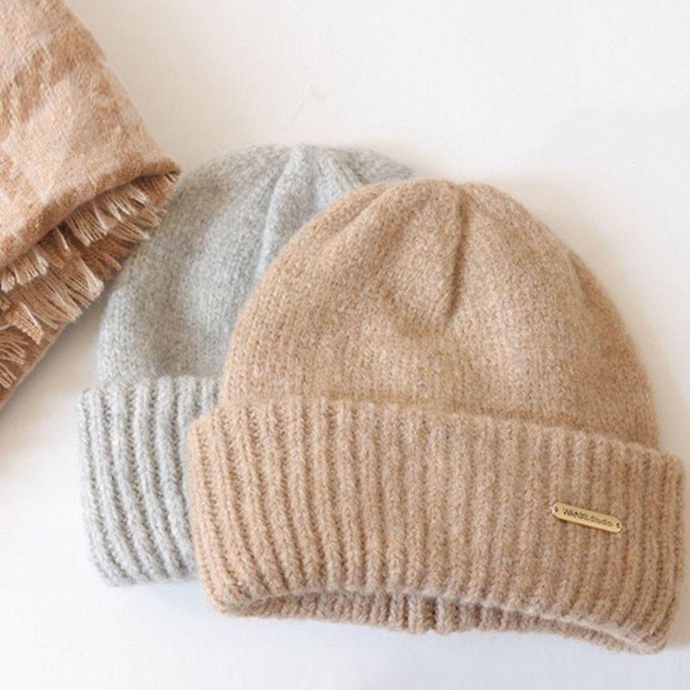 Warm Cap Crochet Basin Cap Wool Hat Knit Beanie Fashion Knitted Hat  Autumn