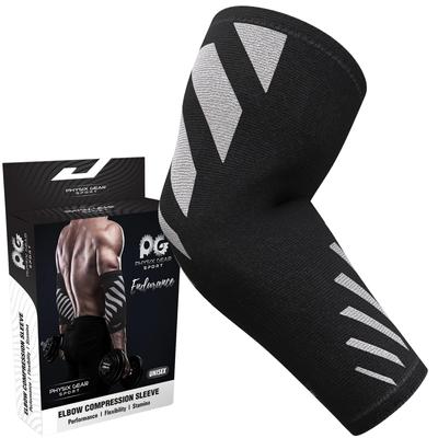 Physix Gear Elbow Brace for Tendonitis Best Compression Arm Sleeve Tennis Elbow Brace Elbow Compression Sleeve Tennis Elbow Treatment Arm Brace Elbow