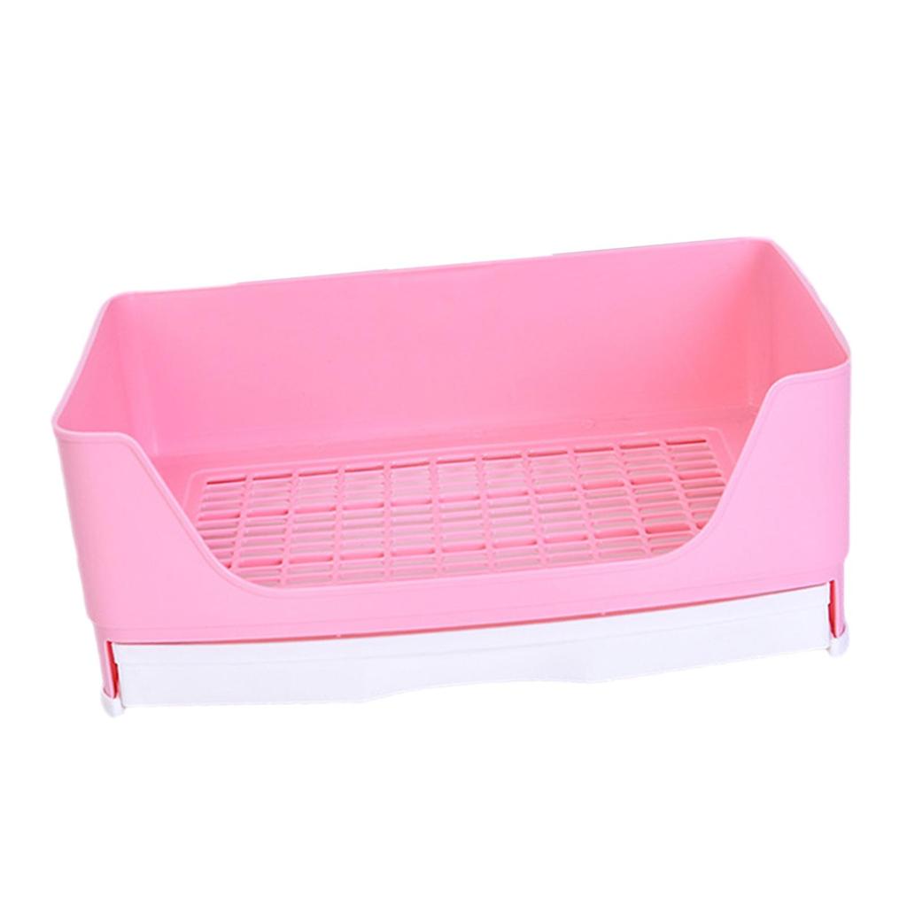 Rabbit Litter Box Portable Non Slip Bottom Pan Bunny Potty Trainer Corner for Chinchillas Ferrets Small Animals Pet Accessories