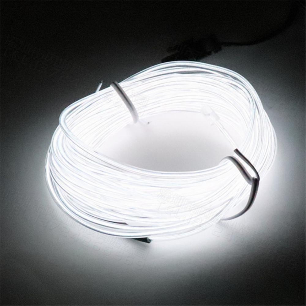 1m Car Interior Atmosphere Lighting LED Strip 5V DIY Flexible EL Cold Light Line Tube With USB Auto Decoration Ambient Lamp