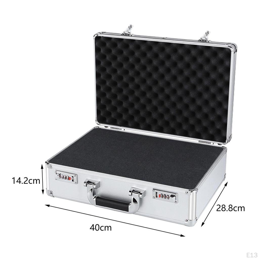 Aluminum Hard Carrying Case,Aluminum Case with Foam,Microphone Shockproof Case,Hard Shell