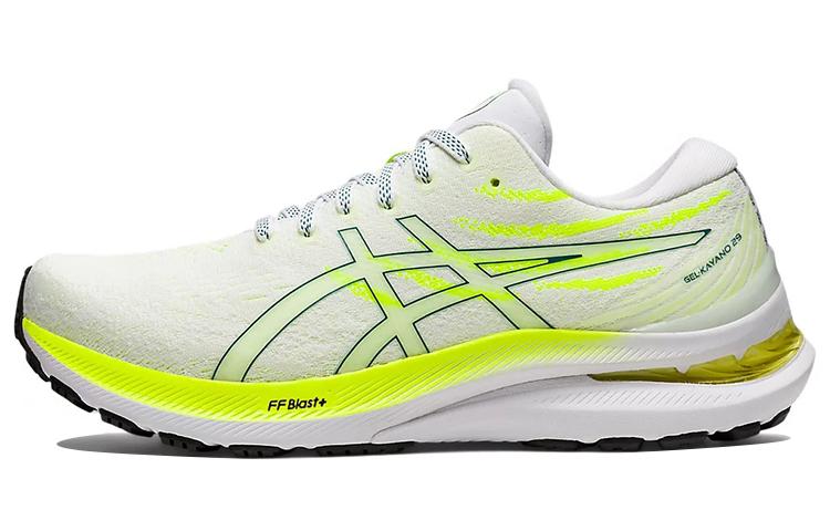 

ASICS Gel Kayano 29 White Velvet Pine Safety Yellow Women s 1012B272-100 37