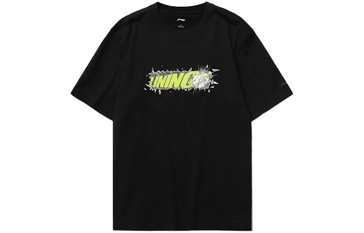Li Ning Sports Fashion Collection T Shirt Men s Black AHSR403-2 S