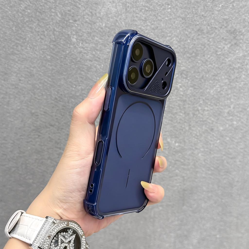 Applicable to iphone11/11pro mobile phone case orange four corners anti-drop Apple 11promax magnetic suction new model