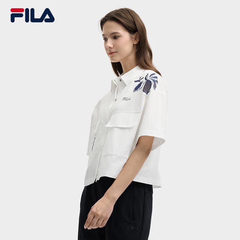 Fila Women's Embroidered Loose Short-Sleeve Shirt
