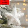 New Christmas Tree Decorations Pendant Xmas Tree White Elk Snowflake Ornaments Home Hanging Decoration 2025 New Year Party Decor