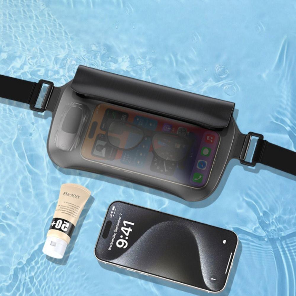 Lanyard Transparent Waist Bag Swimming Storage Bag Waterproof Phone Bag Summer