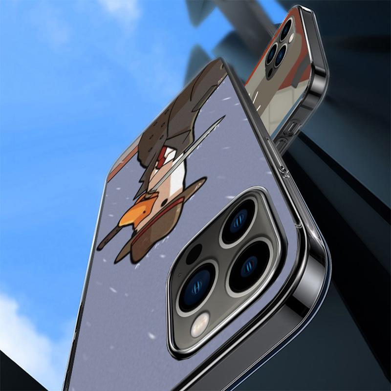 Cartoon Cute Goose Game Cover Phone Case For iPhone 16 17 Air 15 14 Pro Max 16E Phone Case 13 Mini 12 11 7 SE 8 Print Pattern Fi