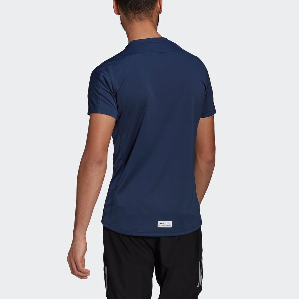 Adidas RFO GPX Tee Performance Running Short Sleeve Men Tops Navy-Blue GJ6457